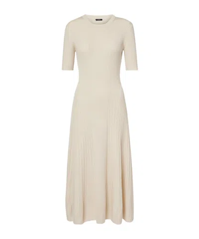 Joseph Ribbed Knit Dress In Neutral