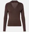 Joseph Polopullover Aus Rippstrick In Braun