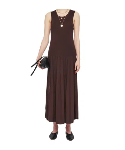 Joseph Ribbed-knit Midi Dress In Black