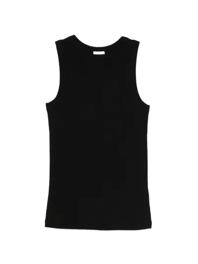 Joseph Ribbed Vest In Black