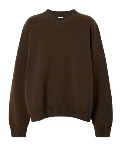 Joseph Lily Cashmere-blend Sweater In Brown
