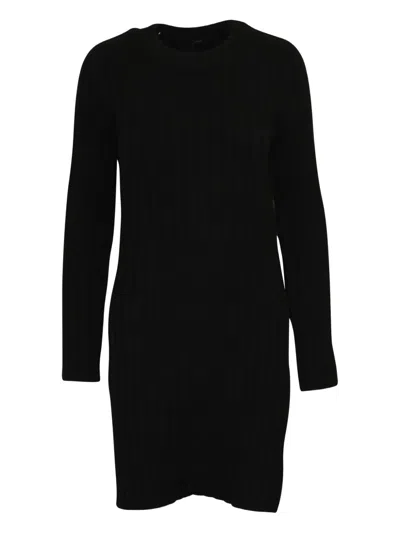 Pre-owned Joseph Ribbed Wool Top In Black
