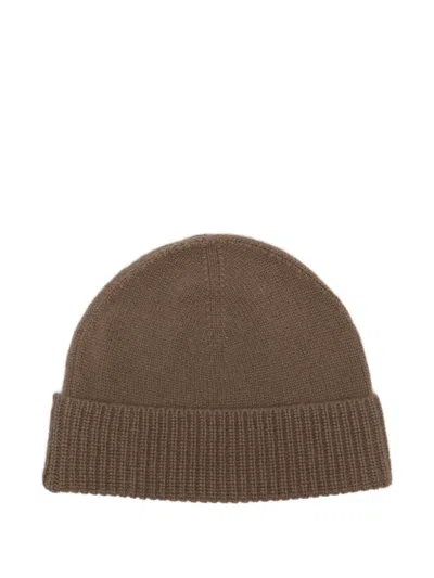 Joseph Ribbed-knit Beanie Hat In Brown