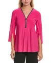 Joseph Ribkoff 1/2-zip Top In Pink