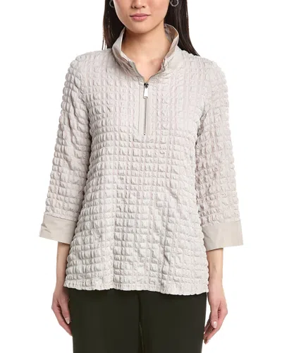 Joseph Ribkoff 1/4-zip Pullover In Neutral