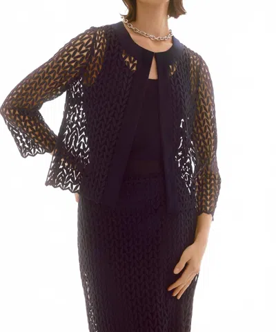 Joseph Ribkoff 2 Piece Top In Navy In Brown