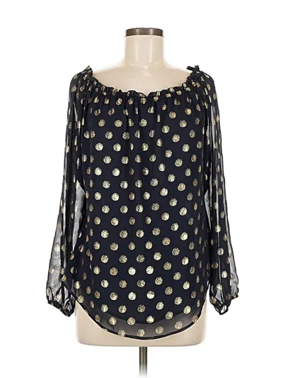 Pre-owned Joseph Ribkoff 3/4 Sleeve Blouse In Black