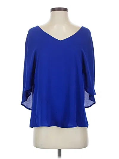 Pre-owned Joseph Ribkoff 3/4 Sleeve Blouse In Blue