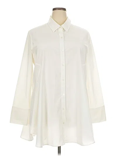 Pre-owned Joseph Ribkoff 3/4 Sleeve Blouse In White