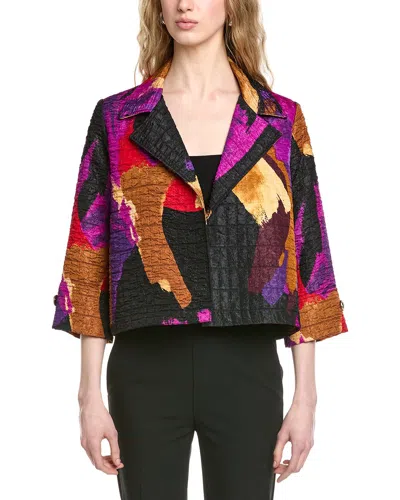 Joseph Ribkoff 3/4 Sleeve Lightweight Jacket In Multi