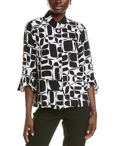 Joseph Ribkoff 3/4-sleeve Top In Black