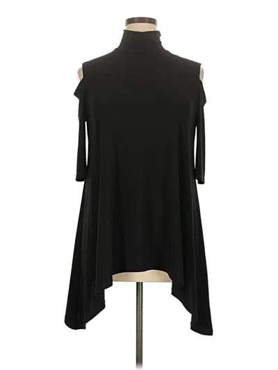 Pre-owned Joseph Ribkoff 3/4 Sleeve Top Black Cold Shoulder Neckline Tops