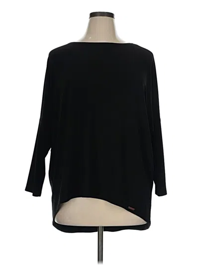Pre-owned Joseph Ribkoff 3/4 Sleeve T-shirt In Black