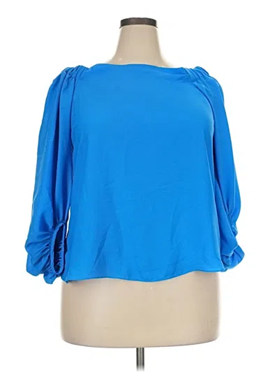 Pre-owned Joseph Ribkoff 3/4 Sleeve T-shirt In Blue