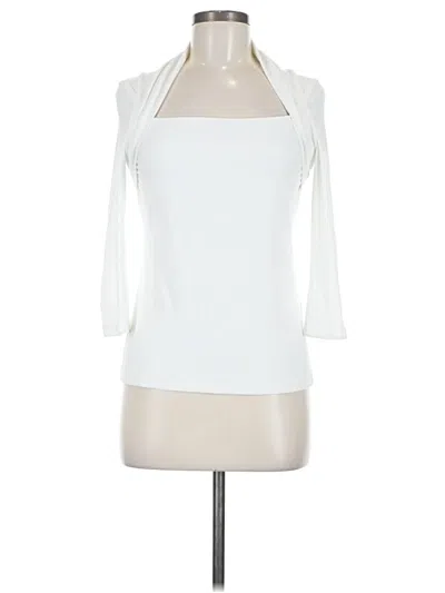 Pre-owned Joseph Ribkoff 3/4 Sleeve T-shirt In White
