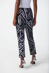 Joseph Ribkoff Abstract Pant In Black & White In Multi