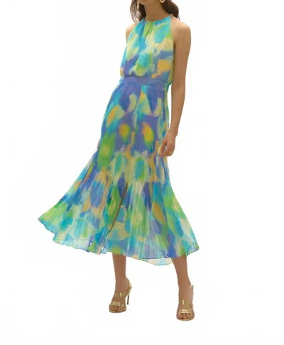 Joseph Ribkoff Abstract Print Chiffon Dress In Multi