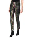 Joseph Ribkoff Abstract Print Classic Pant In Black Multi In Multi