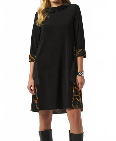 Joseph Ribkoff Abstract Print Dress In Black/multi