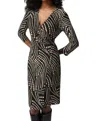 Joseph Ribkoff Abstract Print Dress In Black/multi In Black