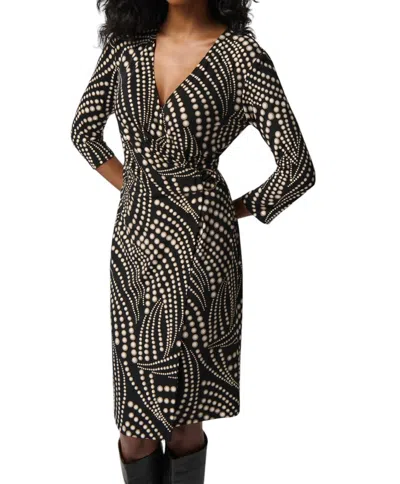 Joseph Ribkoff Abstract Print Dress In Black/multi