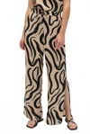 Joseph Ribkoff Print Pant In Brown