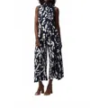 Joseph Ribkoff Abstract Sleeveless Top In Blue In Blue