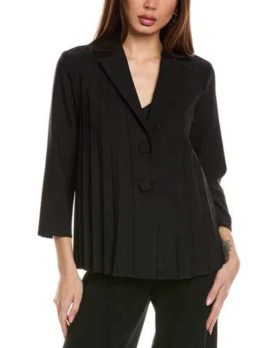 Joseph Ribkoff Accordion Pleated Jacket In Black