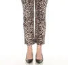 Joseph Ribkoff Animal Print Ankle Pants In Beige/black In Multi
