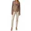 Joseph Ribkoff Animal Print Jeans In Beige In Neutral