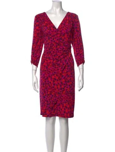 Pre-owned Joseph Ribkoff Animal Print Knee-length Dress W/ Tags In Multi