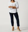 Joseph Ribkoff Ankle High Rise Pants In Navy In Black
