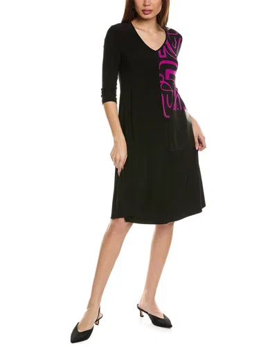 Joseph Ribkoff Asymmetrical Mini Dress In Black