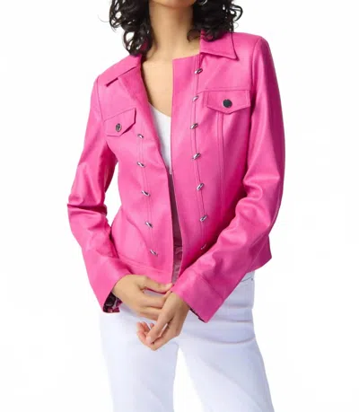 Joseph Ribkoff Barbie Girl Jacket In Bright Pink