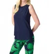 Joseph Ribkoff Basic Sleeveless Tank Top In Blue In Blue