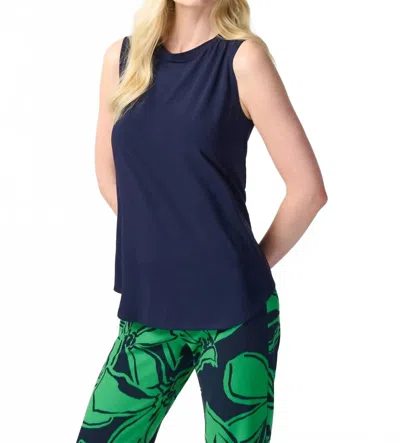 Joseph Ribkoff Basic Sleeveless Tank Top In Blue
