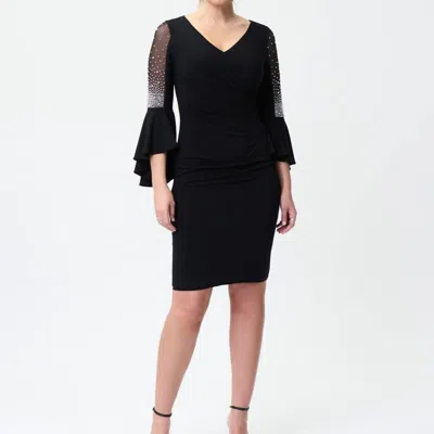 Joseph Ribkoff Beaded Dress In Black