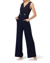 Joseph Ribkoff Bell Bottom Jumpsuit In Midnight Blue In Blue