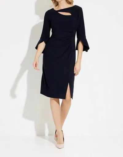 Joseph Ribkoff Belle Sleeve Sheath Dress In Midnight Blue