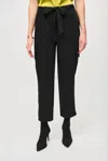 Joseph Ribkoff Stretch Woven Pull On Cargo Pant In Black In Black
