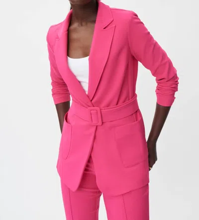 Joseph Ribkoff Belted Jacket In Pink