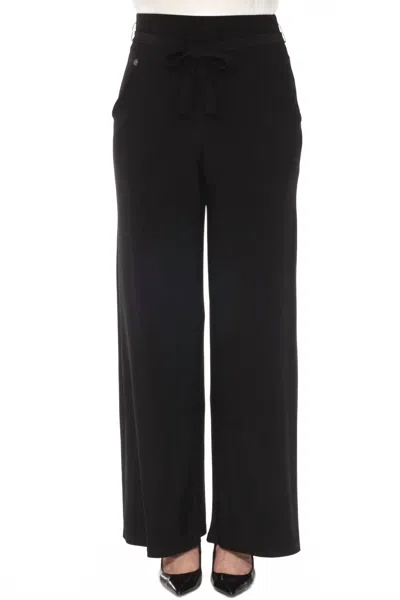 Joseph Ribkoff Belted Pull On Wide Leg Pants In Black