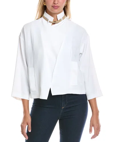 Joseph Ribkoff Belted Top In White