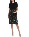 Joseph Ribkoff Bias Midi Dress In Black