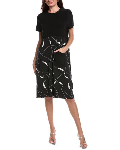 Joseph Ribkoff Bias Midi Dress In Black