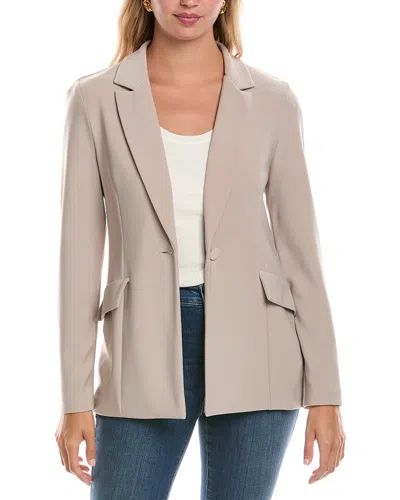 Joseph Ribkoff Silky Knit Blazer Jacket In Dune In Multi