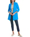 Joseph Ribkoff Classic Long Blazer 211361 In French Blue In Blue