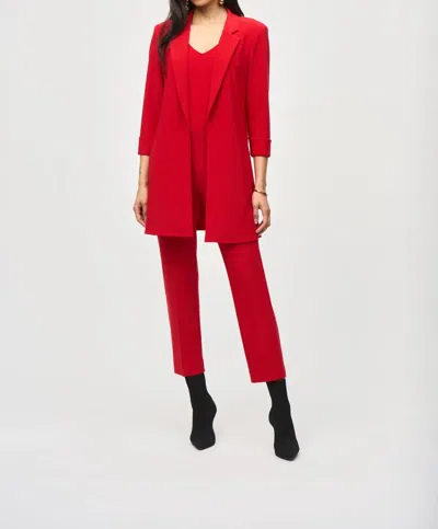 JOSEPH RIBKOFF BLAZER IN LIPSTICK RED