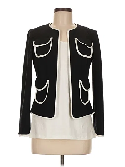 Pre-owned Joseph Ribkoff Blazer Jacket In Black