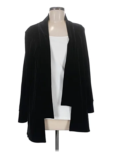 Pre-owned Joseph Ribkoff Blazer Jacket In Black